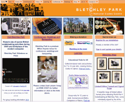 Bletchley park home page