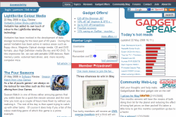 GadgetSpeak home page