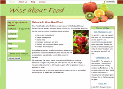 Wise about Food home page
